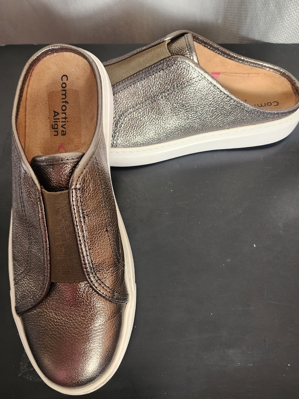 Comfortiva Align Nicole Metallic Slip-On Mule Sneakers